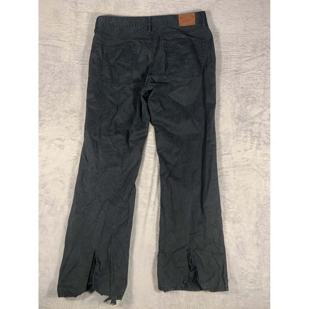 Polo Ralph Lauren Authentic Dungarees Mens Size 38 Black Canvas Dungaree Pants